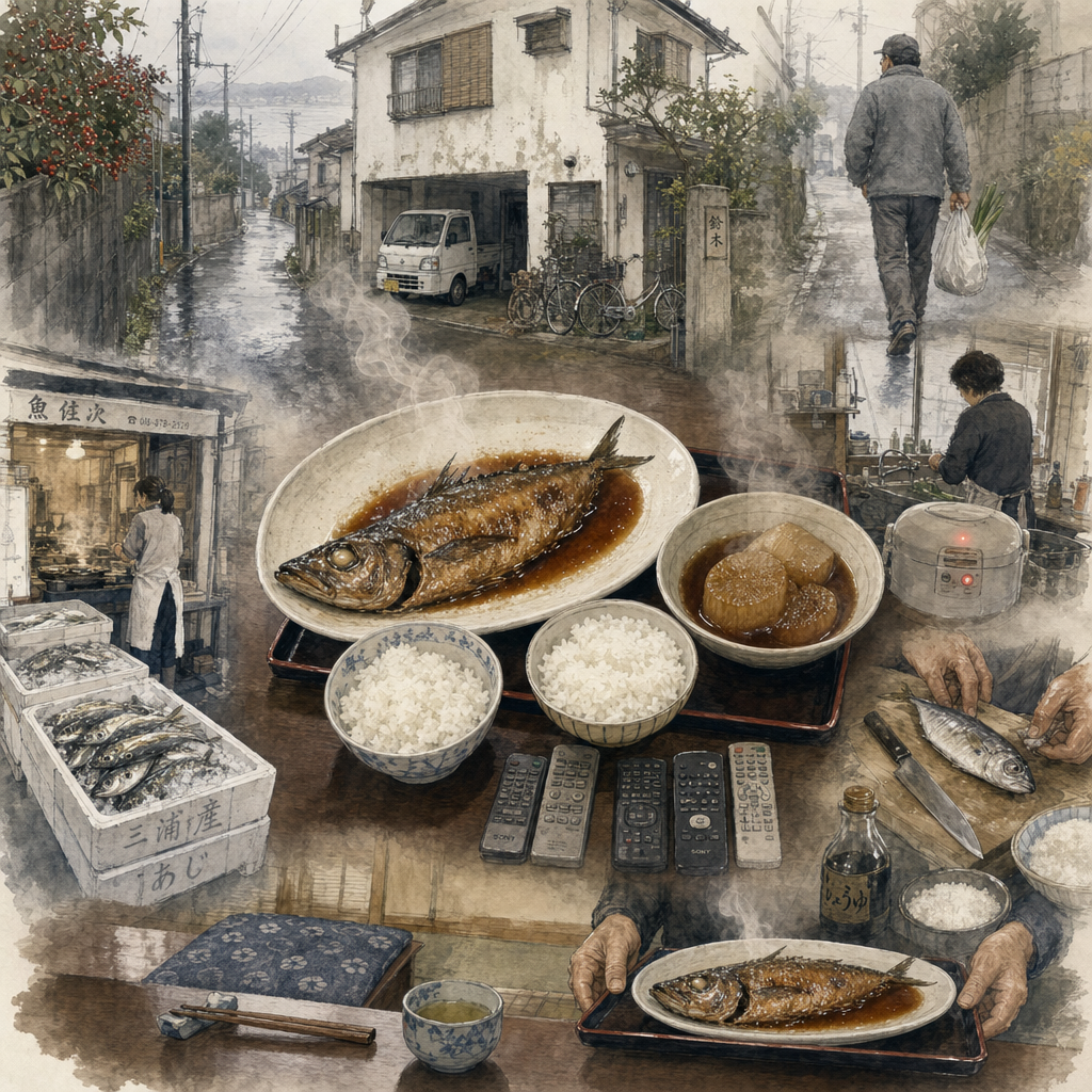 アジの煮付け / 鯵の煮付け
