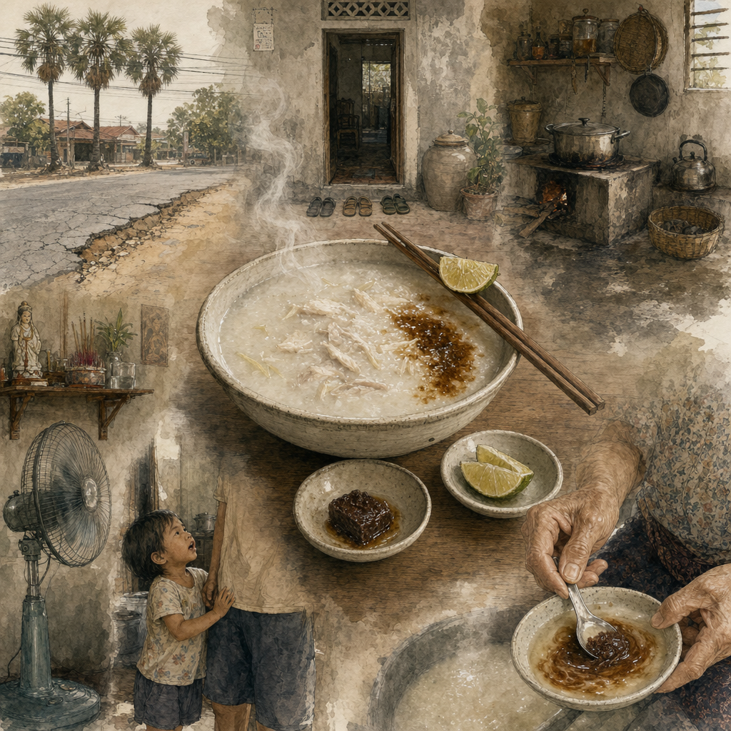 បបរ / ボボー・トレイ(クメール粥・淡水魚入り)