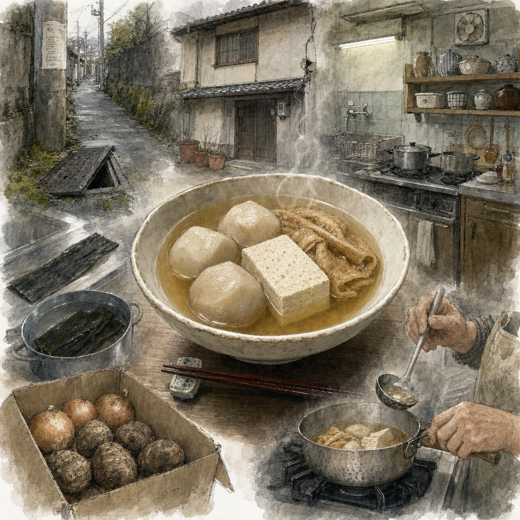 炊いたん(京都家庭の根菜炊き合わせ)/ 炊き合わせ